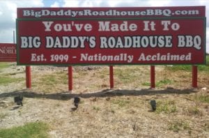 Big Daddy's Roadhouse BBQ Billboard