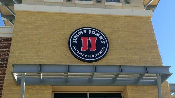 Storefront sign for Jimmy John's