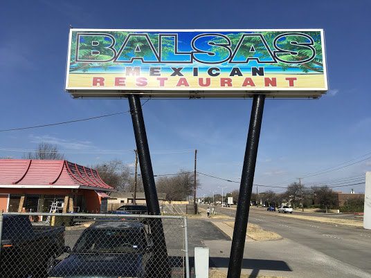 Billboard for Balsas Mexican Restaurant