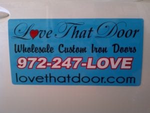Car magnet for Love That Door
