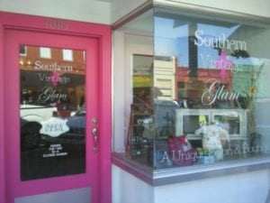 Vinyl window decals for Souther Vintage Glam Boutique
